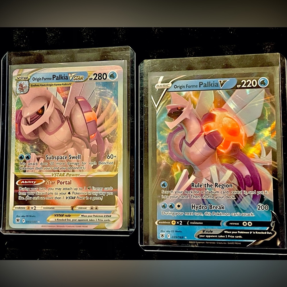 Pokémon: ORIGIN FORME PALKIA VSTAR & PALKIA V-Set-Mint condition